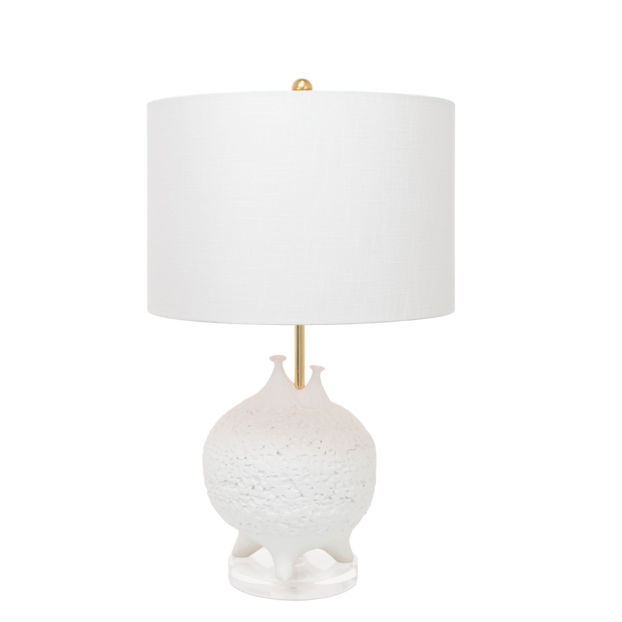 Weiße Tischlampe Luna