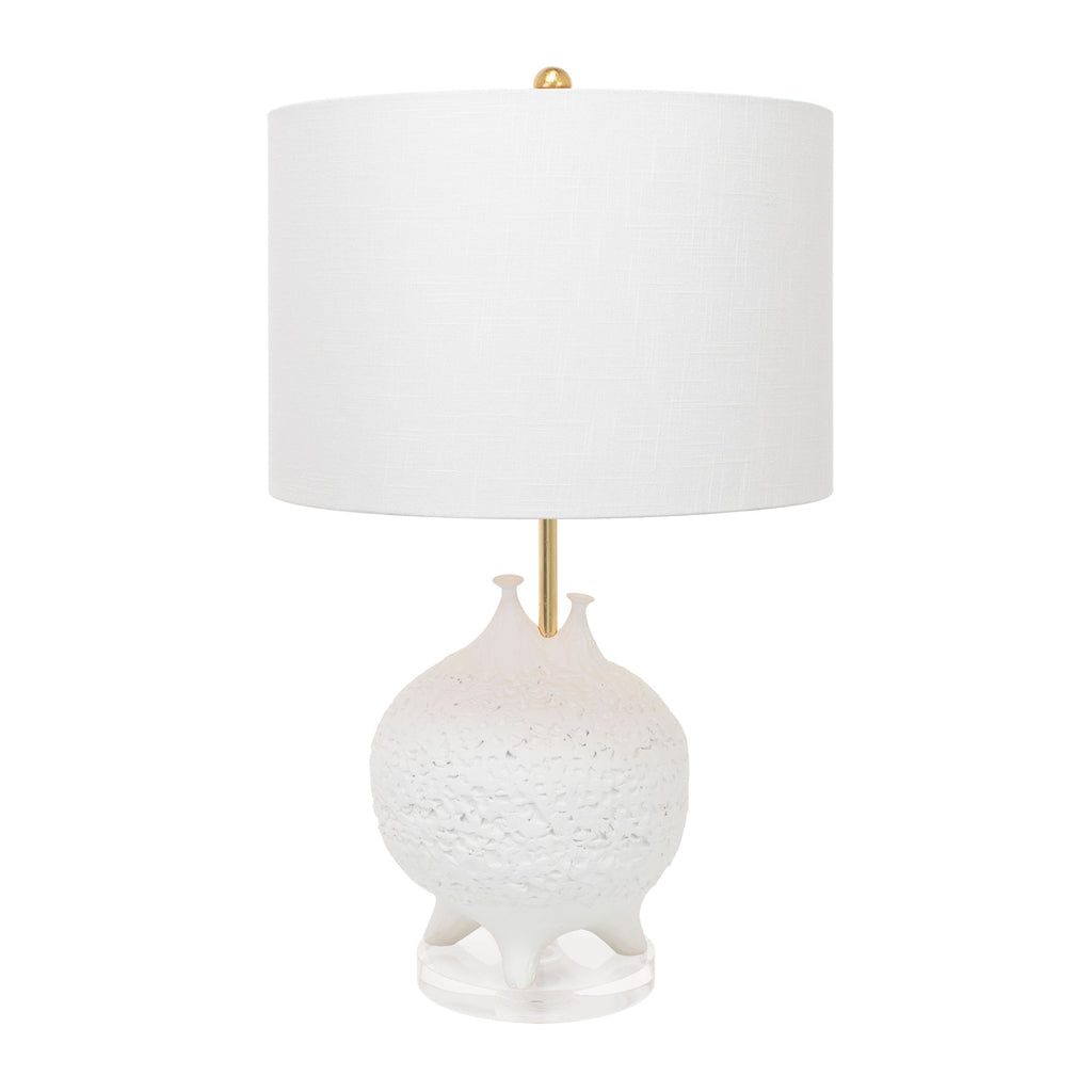 Weiße Tischlampe Luna