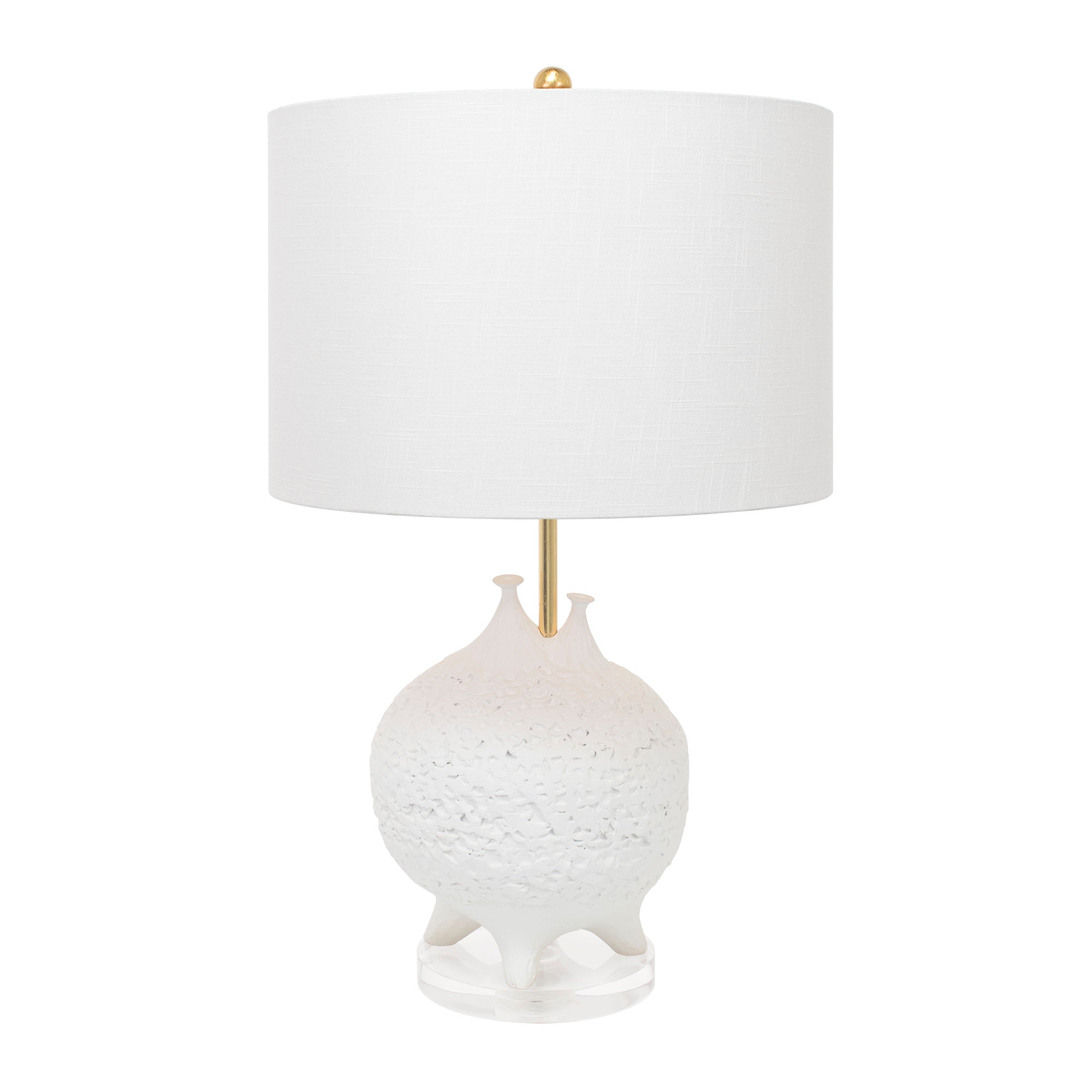 Weiße Tischlampe Luna