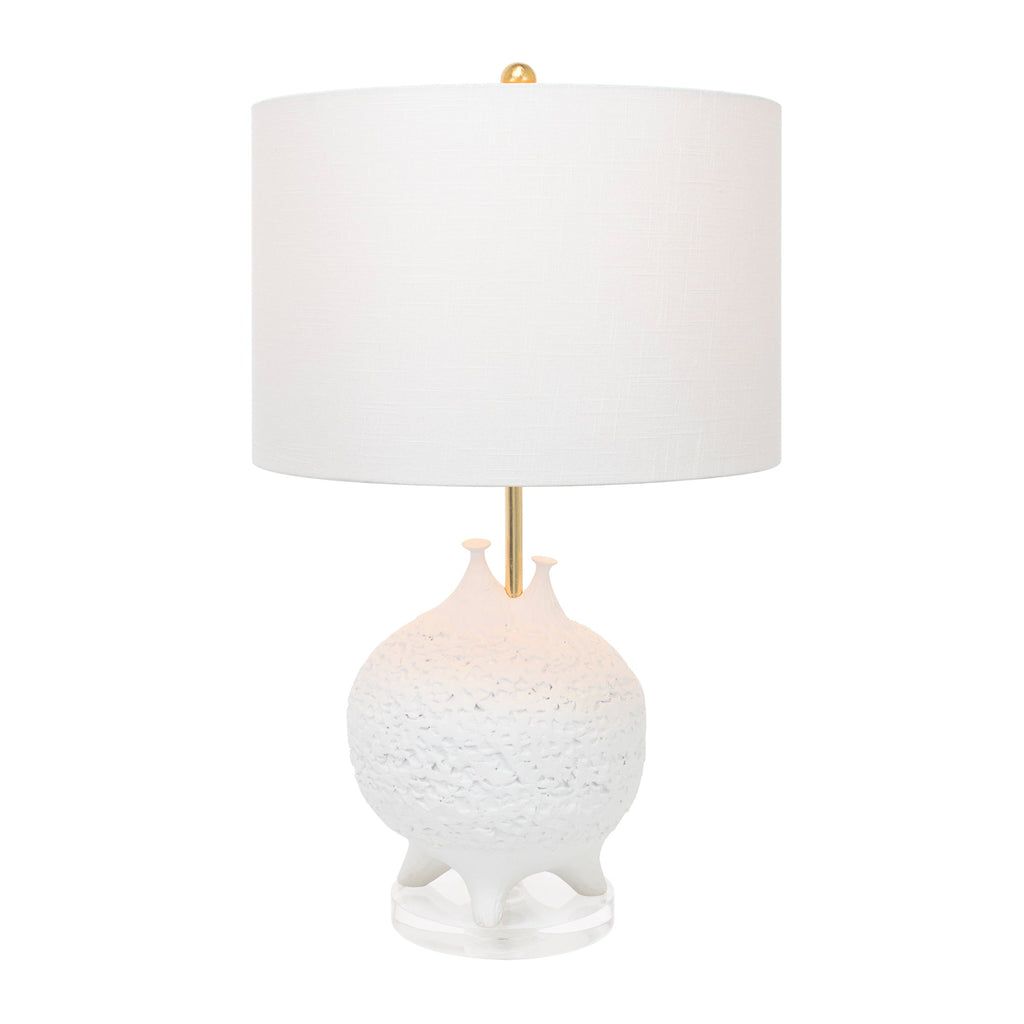 Weiße Tischlampe Luna