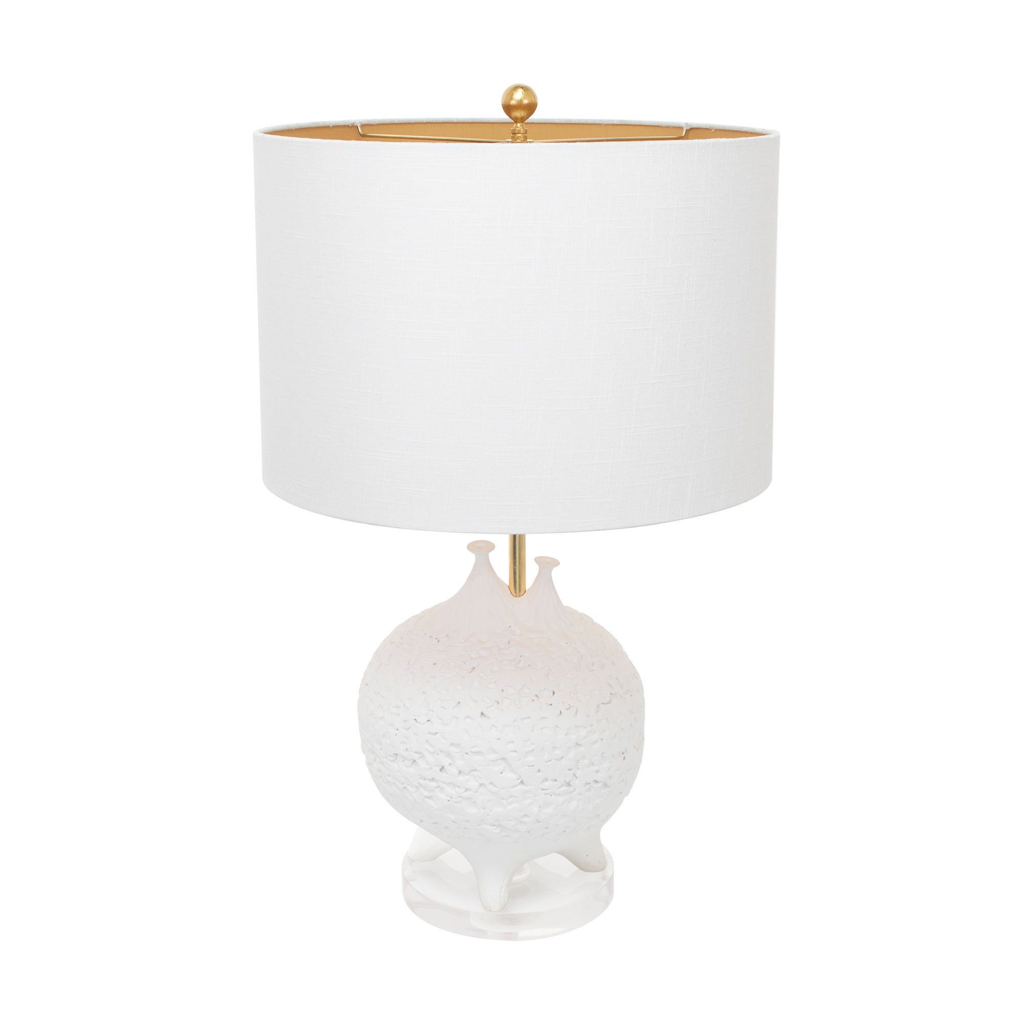 Weiße Tischlampe Luna