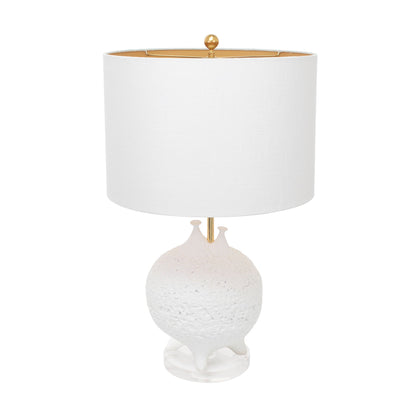 Weiße Tischlampe Luna