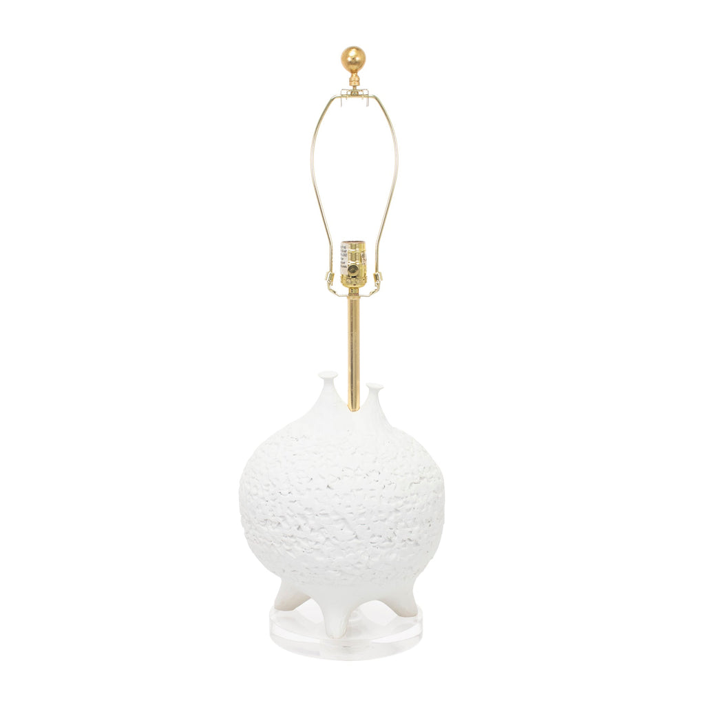 Weiße Tischlampe Luna