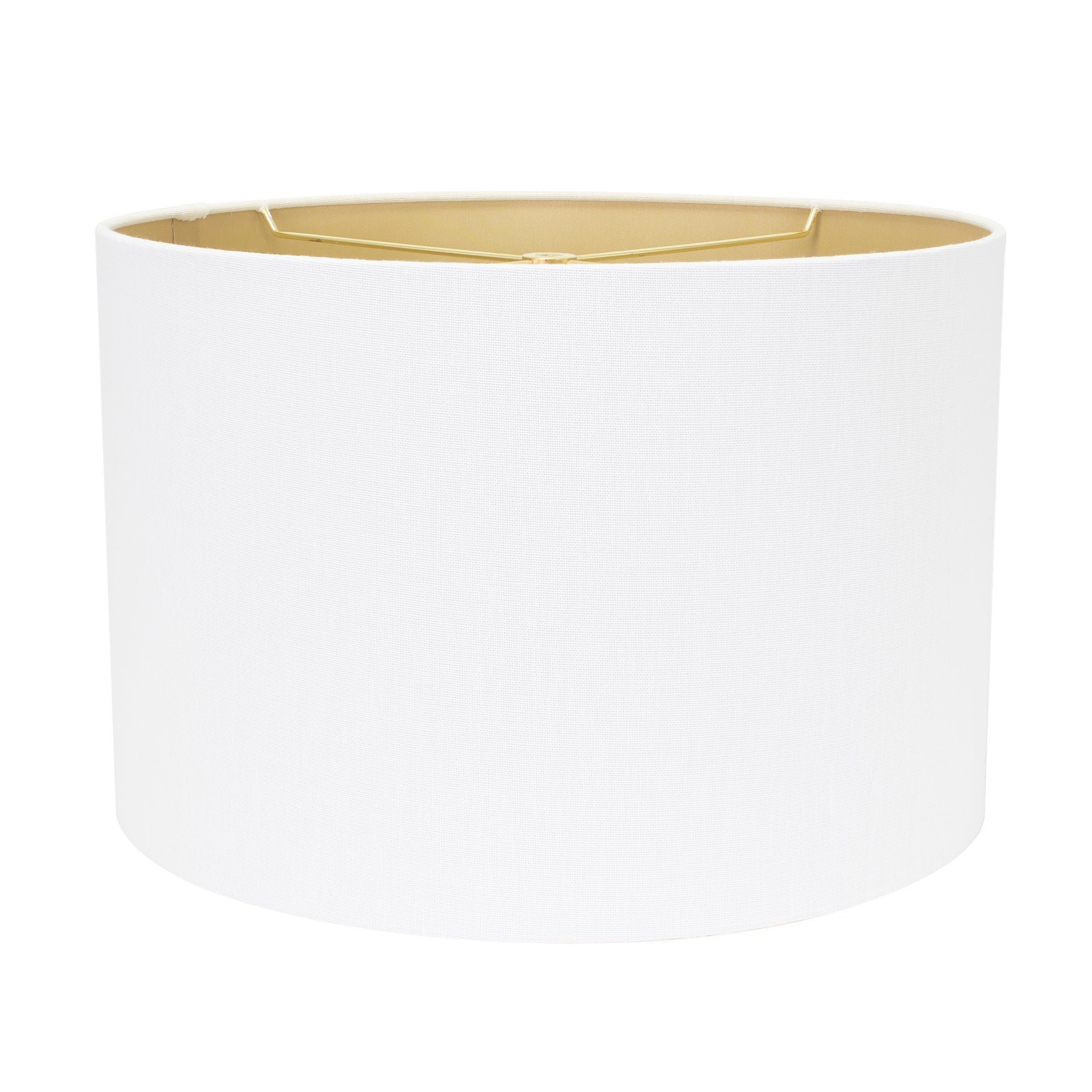 16' x 16' x 10.5' Round Hardback White Linen Shade