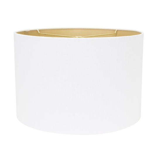 16' x 16' x 10.5' Round Hardback White Linen Shade