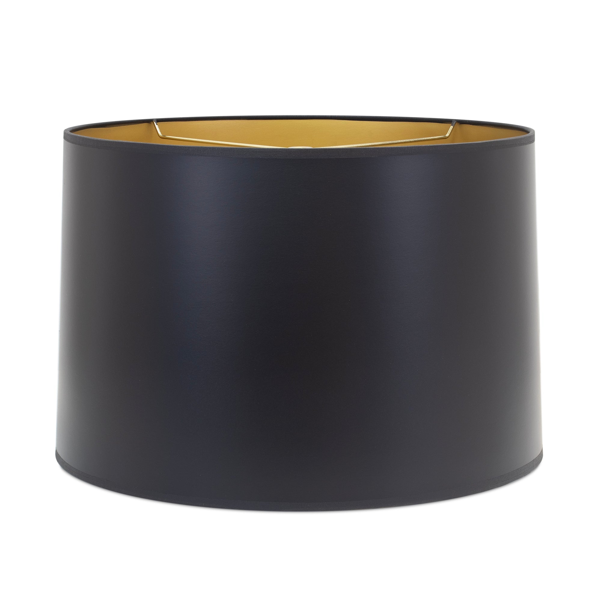 Matte Black Paper Shade mit Gold Lining