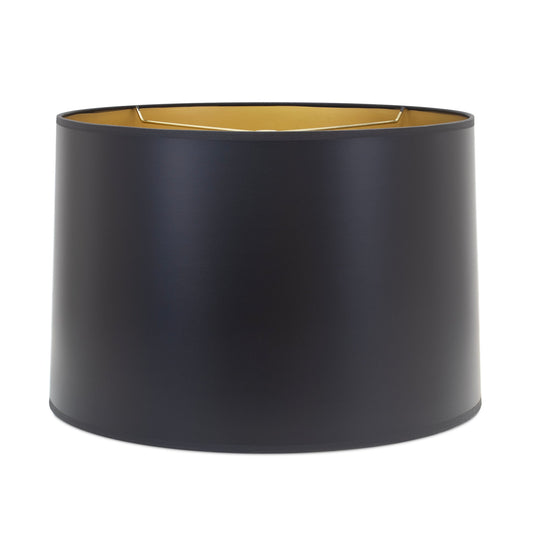 Matte Black Paper Shade mit Gold Lining
