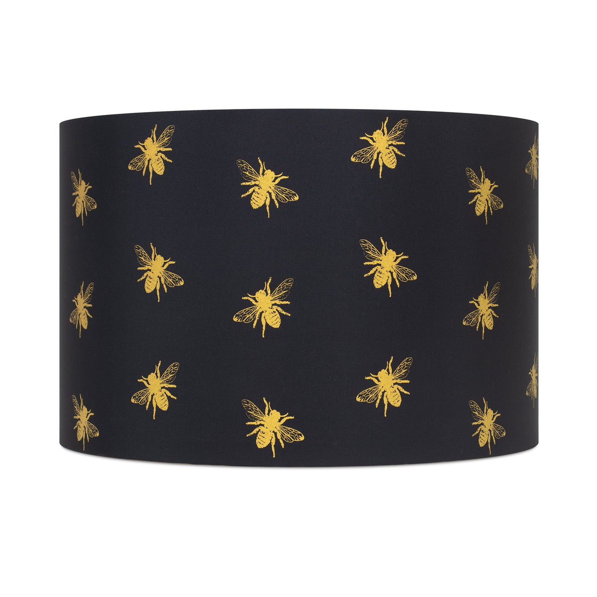 Black and Gold Bee Print Shade