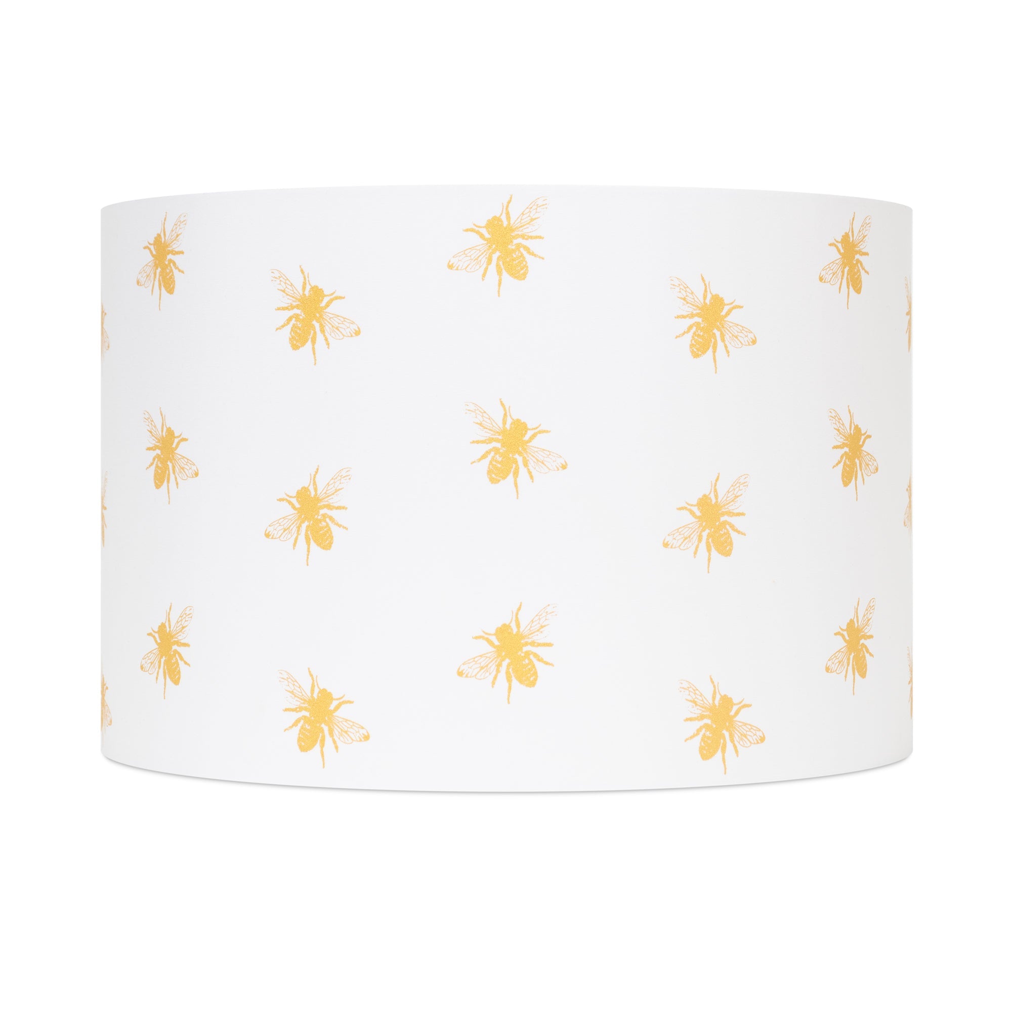 Weiße und Goldbiene Print Shade