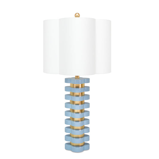 Quatrefoil Lampe Light Blue
