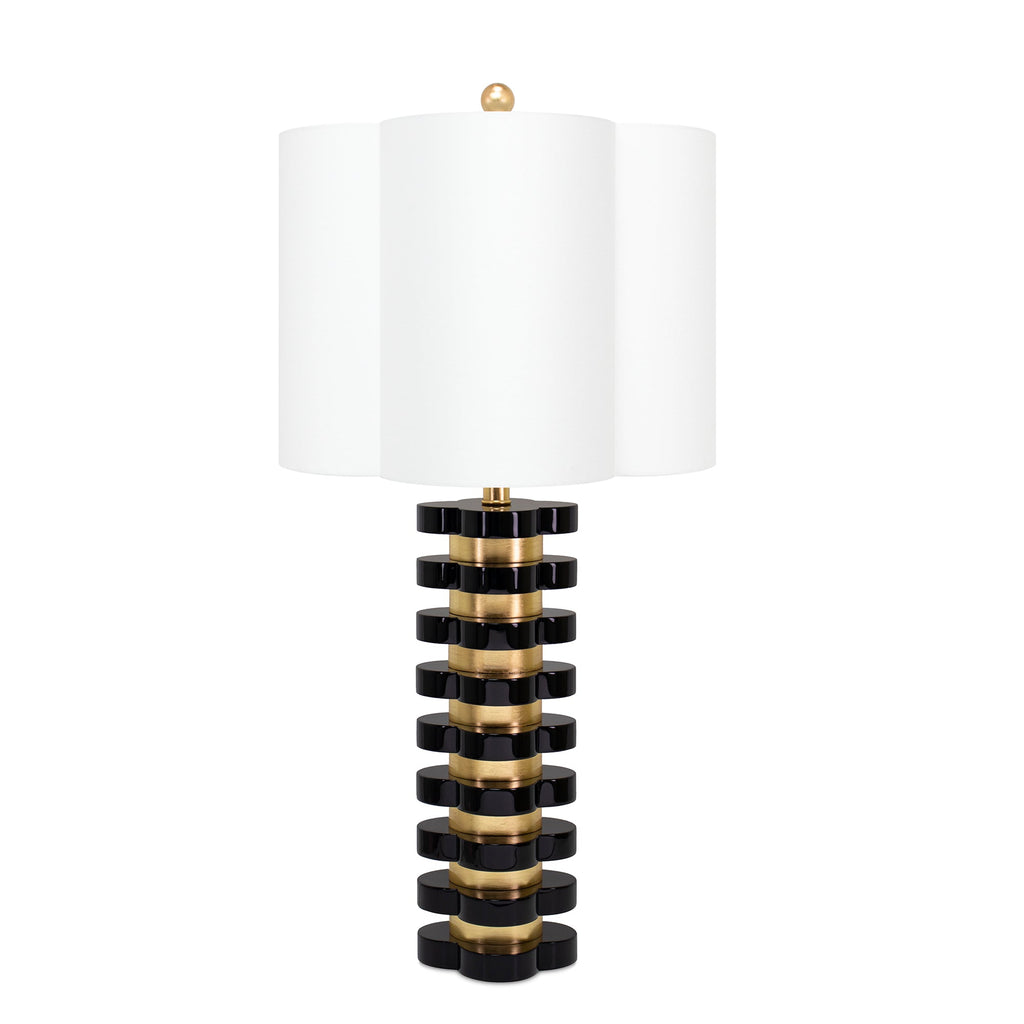 Quatrefoil Lampe Schwarz
