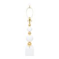Sheridan Tischlampe Base- Weiß & Gold